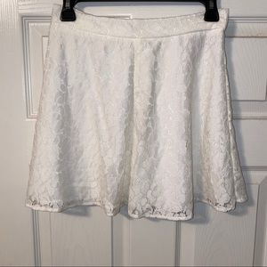 Lucy Love Odyssey Swing Skirt in White